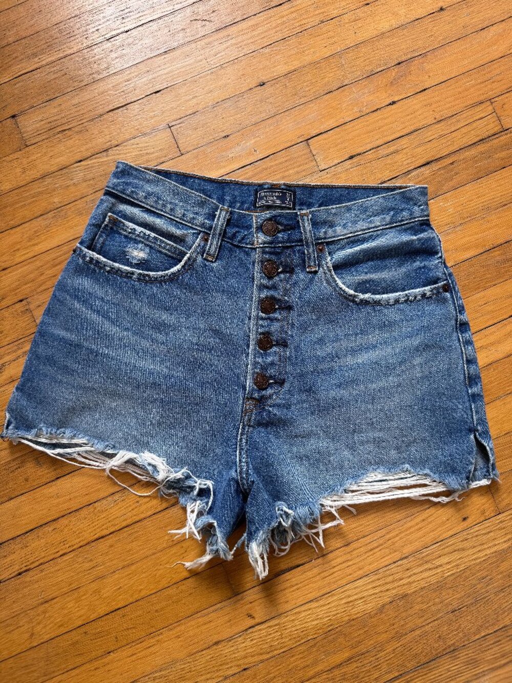 Classic Abercrombie Natural Rise Denim Shorts